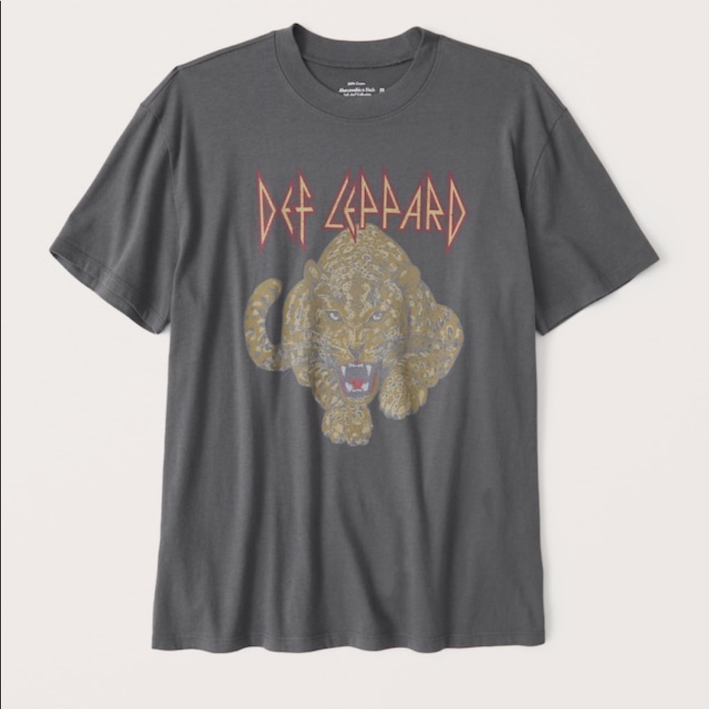 Abercrombie & Fitch Def Leppard Boyfriend Band Tee